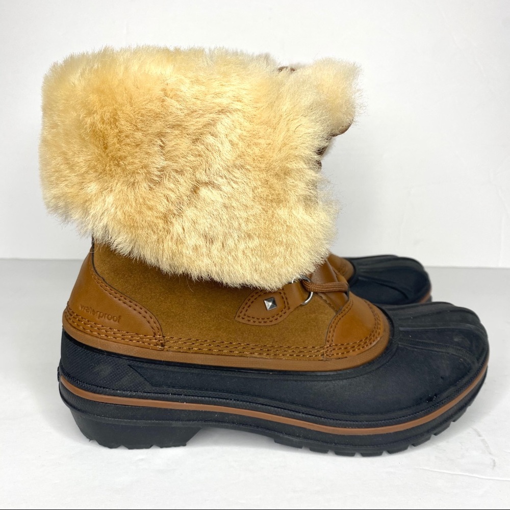 Crocs Faux Fur Rain Snow Winter Boots
